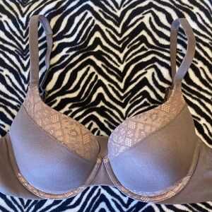 Victoria's Secret Taupe Lace Bra